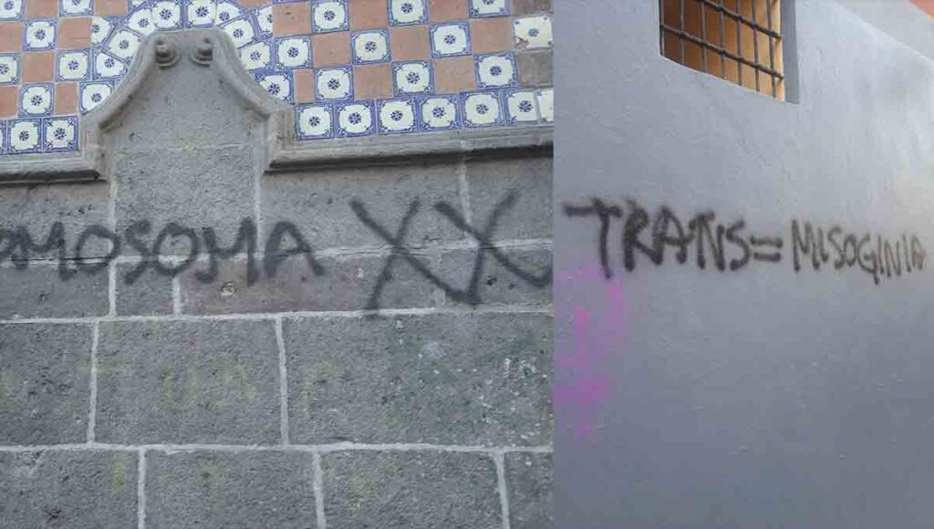 marcha frente feminista transfobia