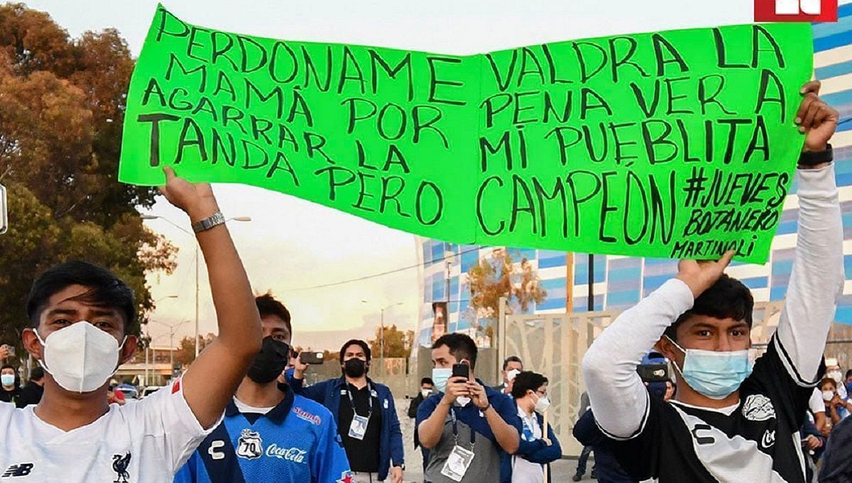 Aficionado del Puebla pide perdón a su mamá por gastarse la tanda para ir al estadio 3 puebla aficionados