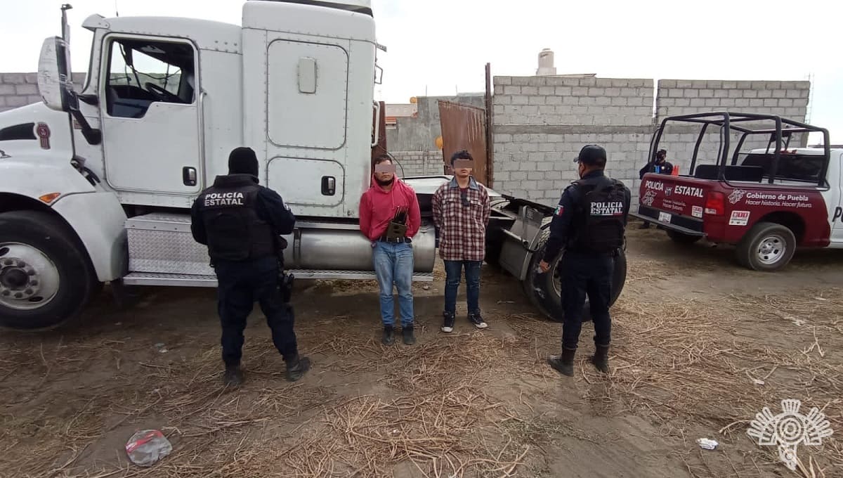 Policía Estatal frustra robo de tractocamión en Ciudad Serdán 1 ssp frustra robo cd serdan 1