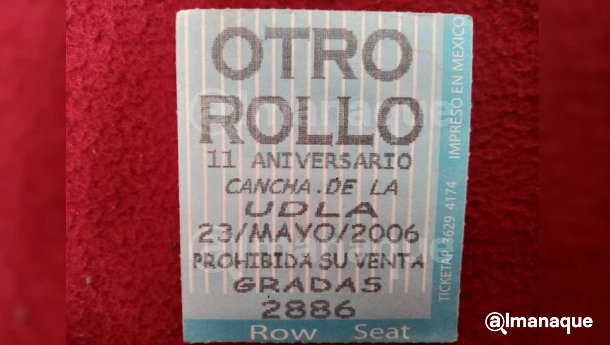 Adal Ramones cumple 60 años; así fue el día que grabó "Otro Rollo" en la UDLAP 9 BOLETO OTRO ROLLO PUEBLA
