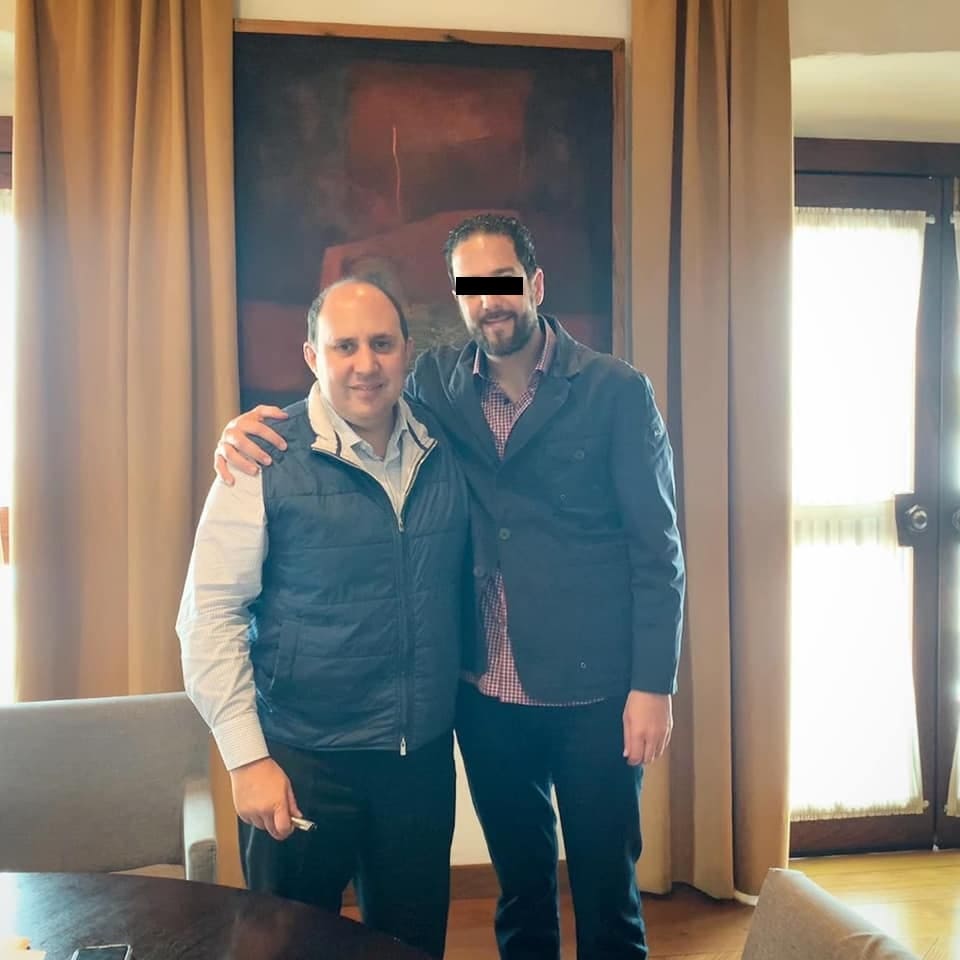 Bernardo Fernández con Manzanilla