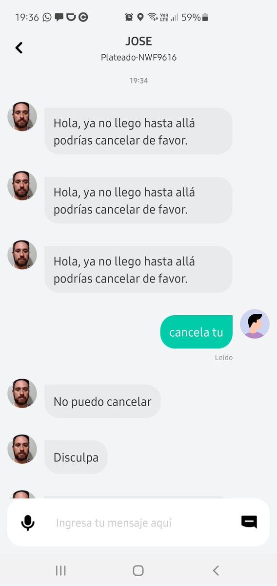 Chofer de DiDi amenaza a usuaria por negarse a cancelar su viaje 2 Chofer de didi