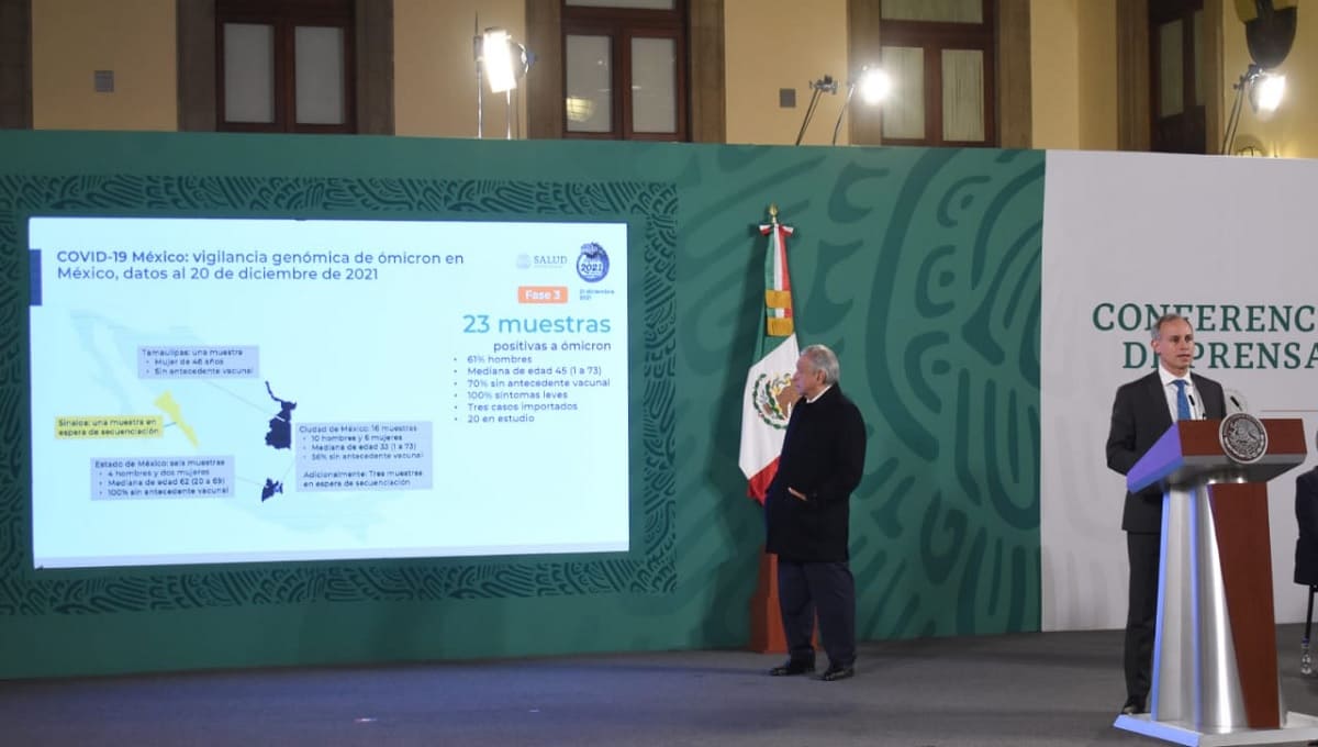 Hay 23 casos de ómicron en México, revela López-Gatell 2 Lopez Gatell casos omicron mexico 1