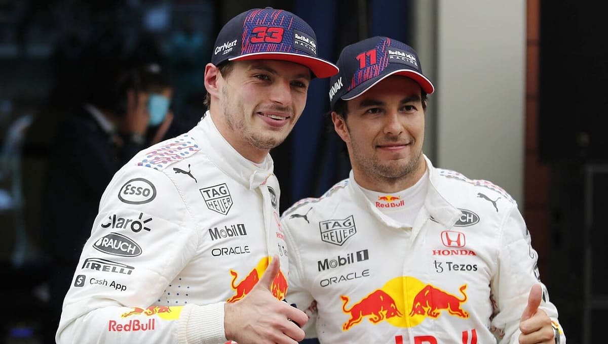 Max Verstappen y checo perz 1