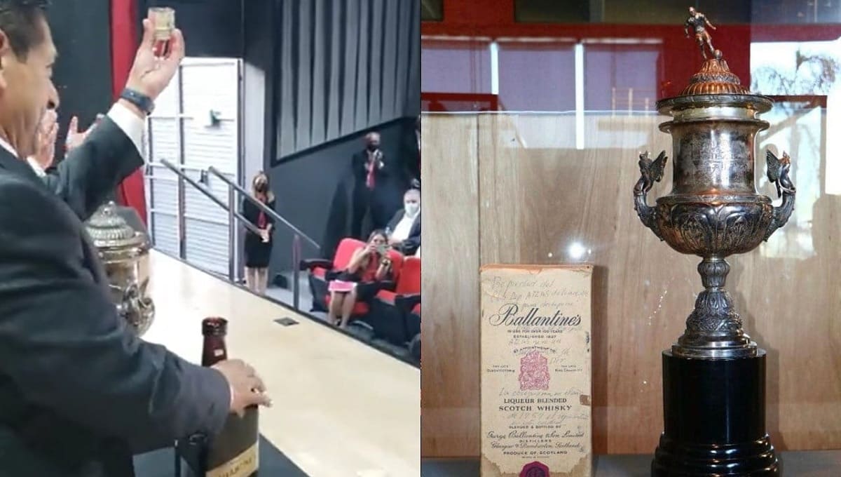 Atlas abre por fin la botella de whisky que recibieron en 1954 3 atlas 1