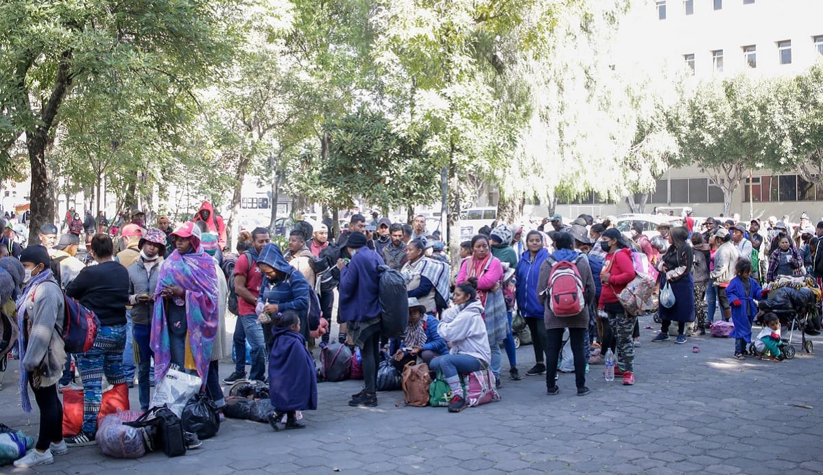 #CaravanaMigrante: Centroamericana da a luz en el Polideportivo Xonaca 2 caravana migrante