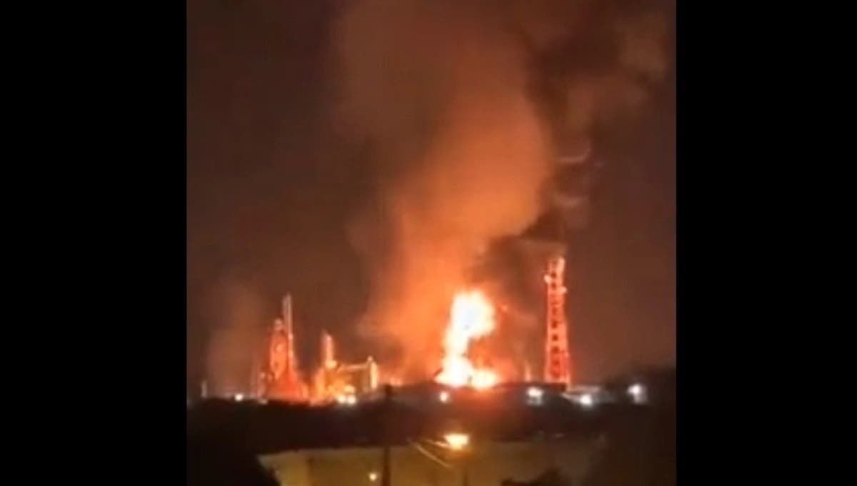 VIDEOS: Se incendia refinería de Minatitlán, Veracruz por segunda ocasión 2 incendio refineria san lazaro