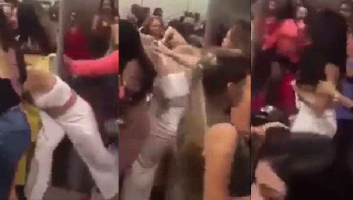 VIDEO: Jefe regala lencería a trabajadora; su esposa se entera y arma pelea 2 pelea por lenceria 1