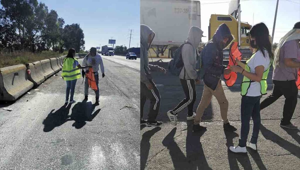 peregrinos chalecos seguridad