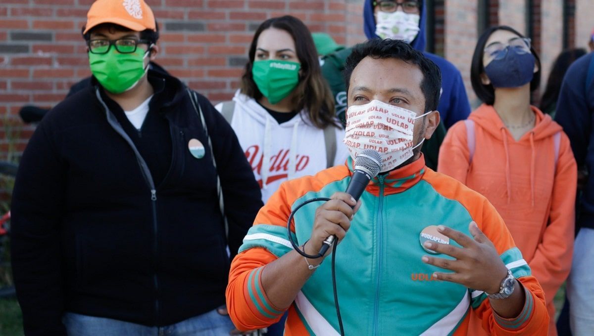 Alumnos de la UDLAP se manifestaron nuevamente para exigir liberación del campus
