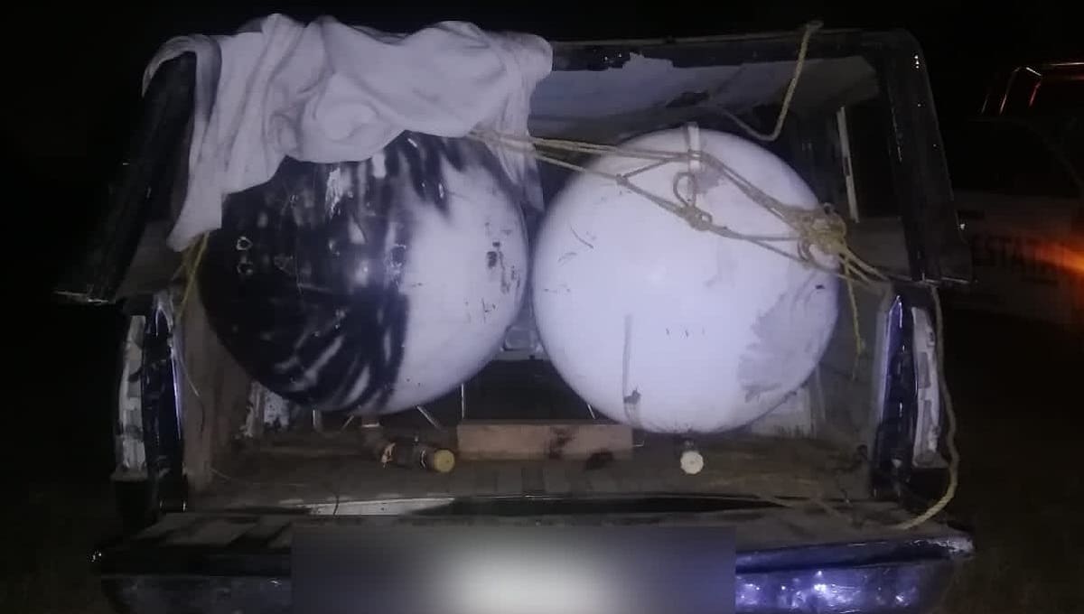 Policía Estatal, Ejército Mexicano y Pemex aseguran dos tanques estacionarios 1 tanques asegurados ssp 1