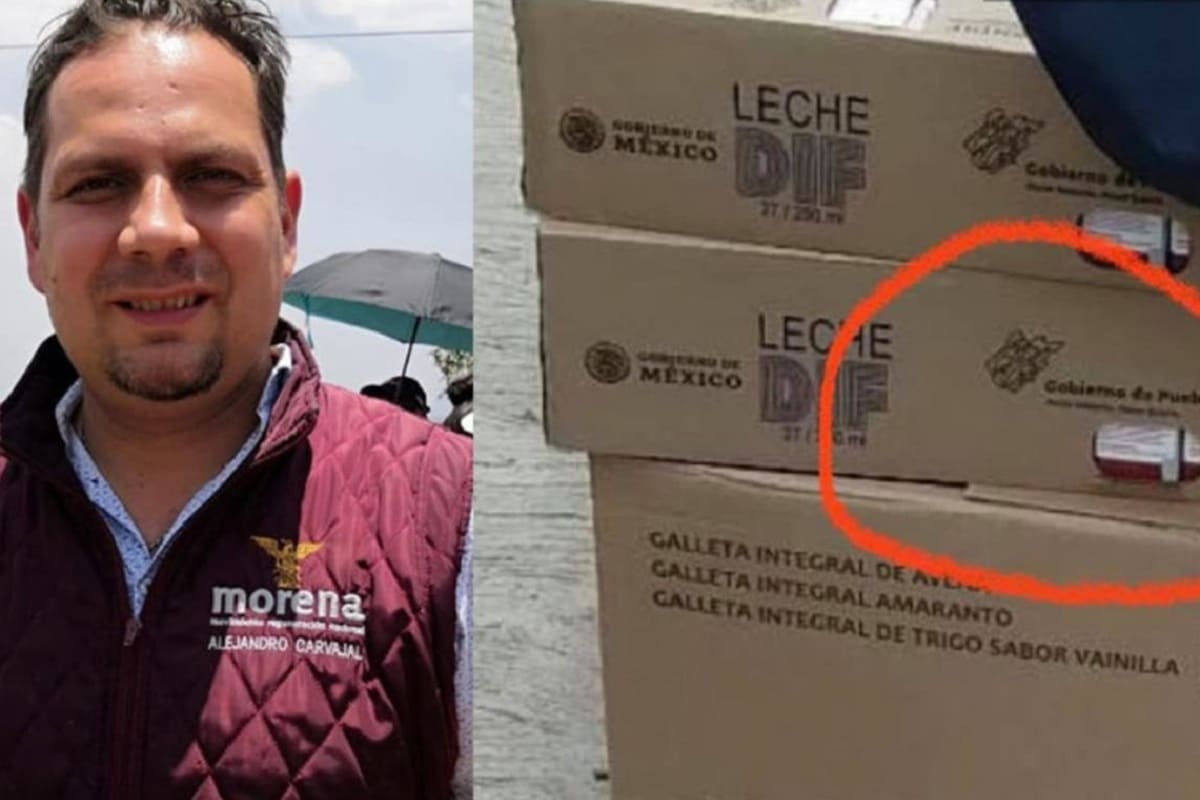 Alejandro Carvajal acusó entrega de leches del DIF 