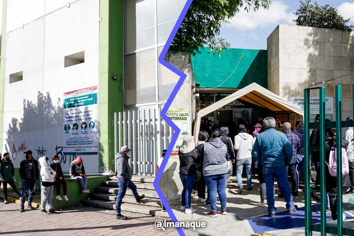 Ómicron: Cientos de poblanos hacen fila para hacerse la prueba COVID (FOTOS) 11 Pruebas covid Puebla imss