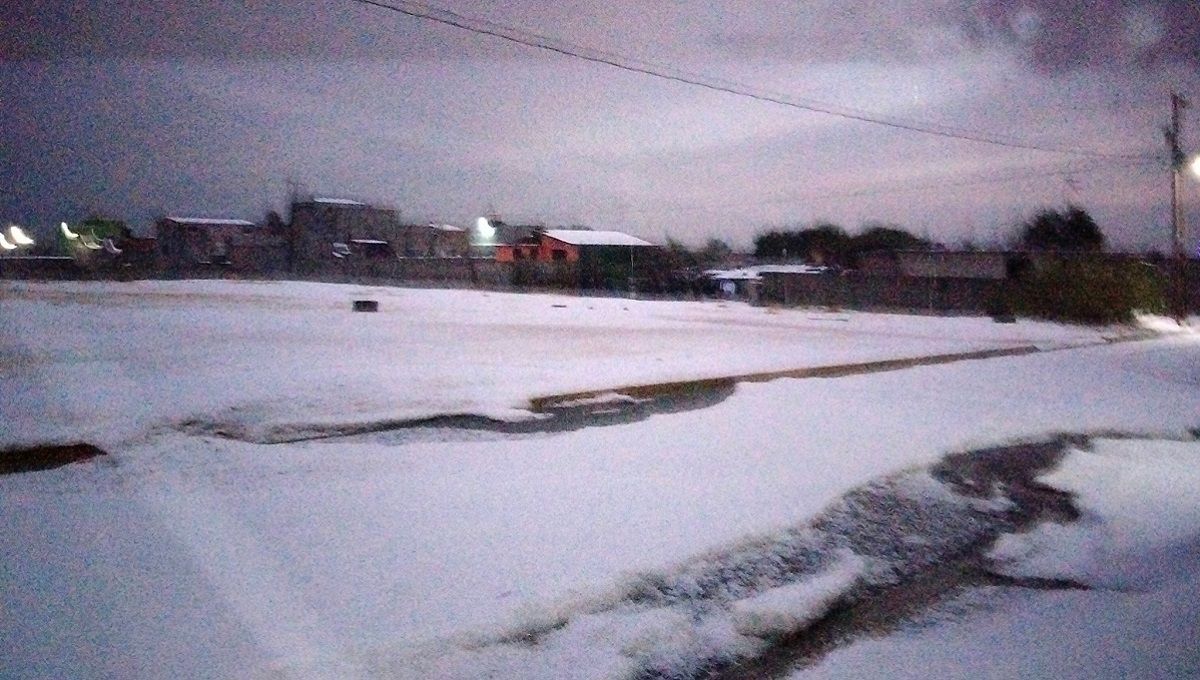 FOTOS: Granizada pinta de blanco a San Sebastián Villanueva 8 acatzingo 2