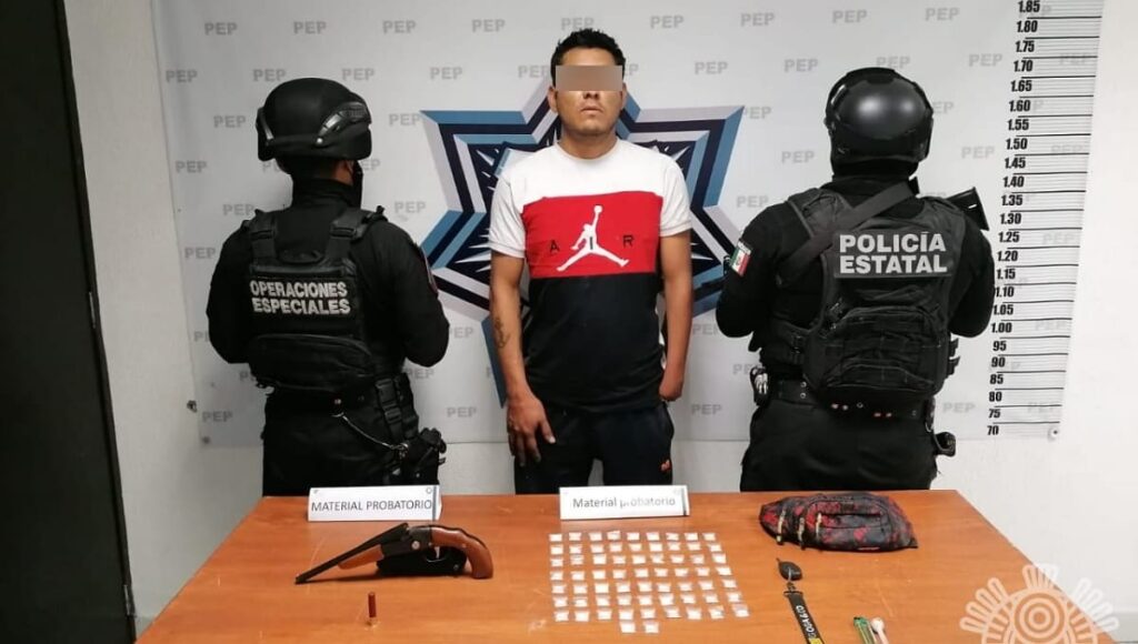 detenido en amozoc con droga ssp 1