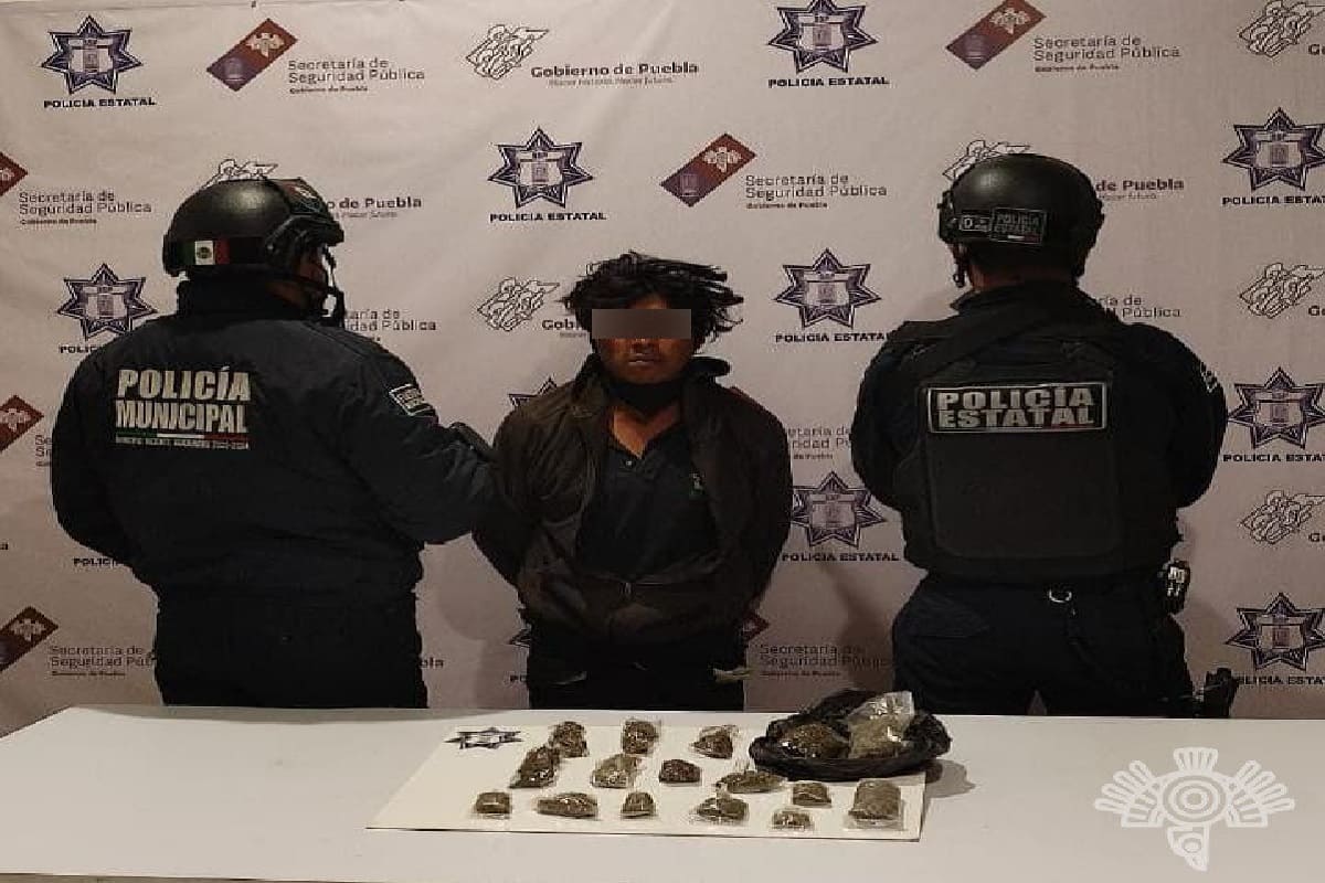 Detiene Policía Estatal a presunto vendedor de droga 1 detenido vendedor de droga vicente guerrero 1