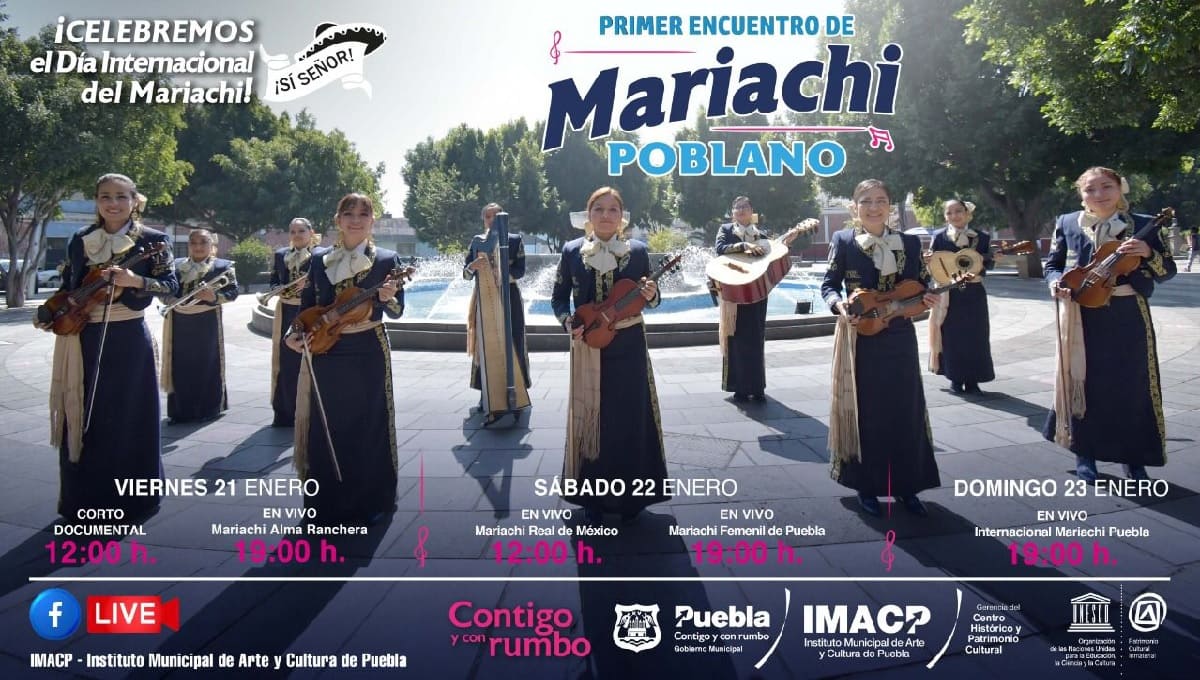 IMACP presenta el "Primer encuentro de Mariachi poblano" 1 mariachi poblano 1
