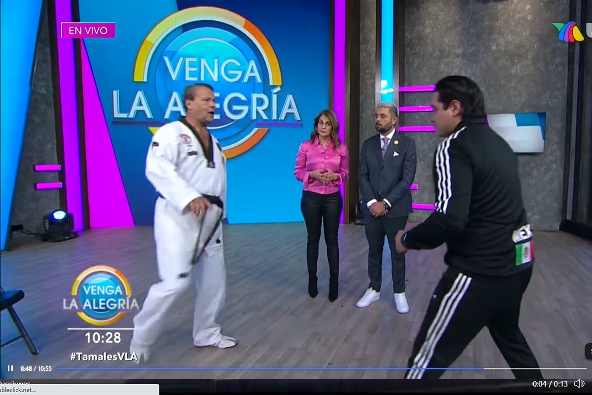 VIDEO: Tras ser exhibido en pelea, Alfredo Adame ahora da clases de karate en Venga la Alegría 2 Adame