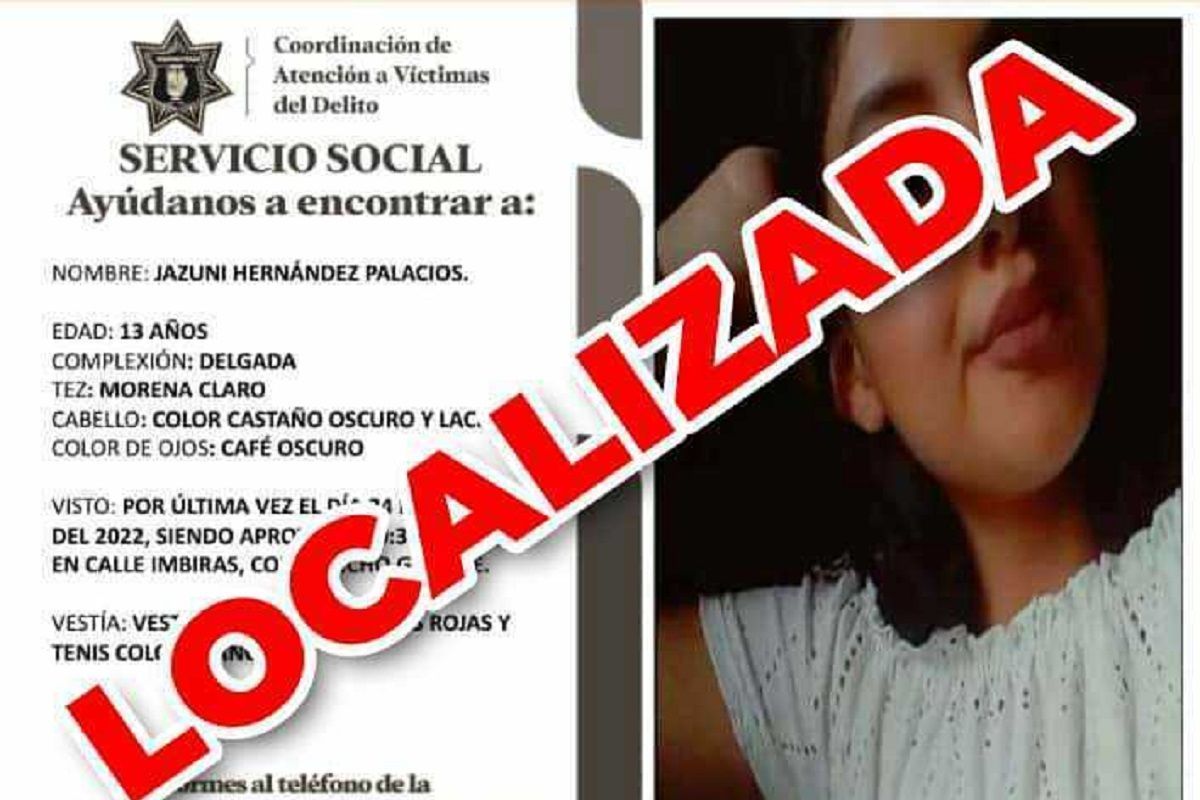 Aparece Jazuni Palacios; ya está con su familia en Tehuacán 2 FB IMG 1646169595489