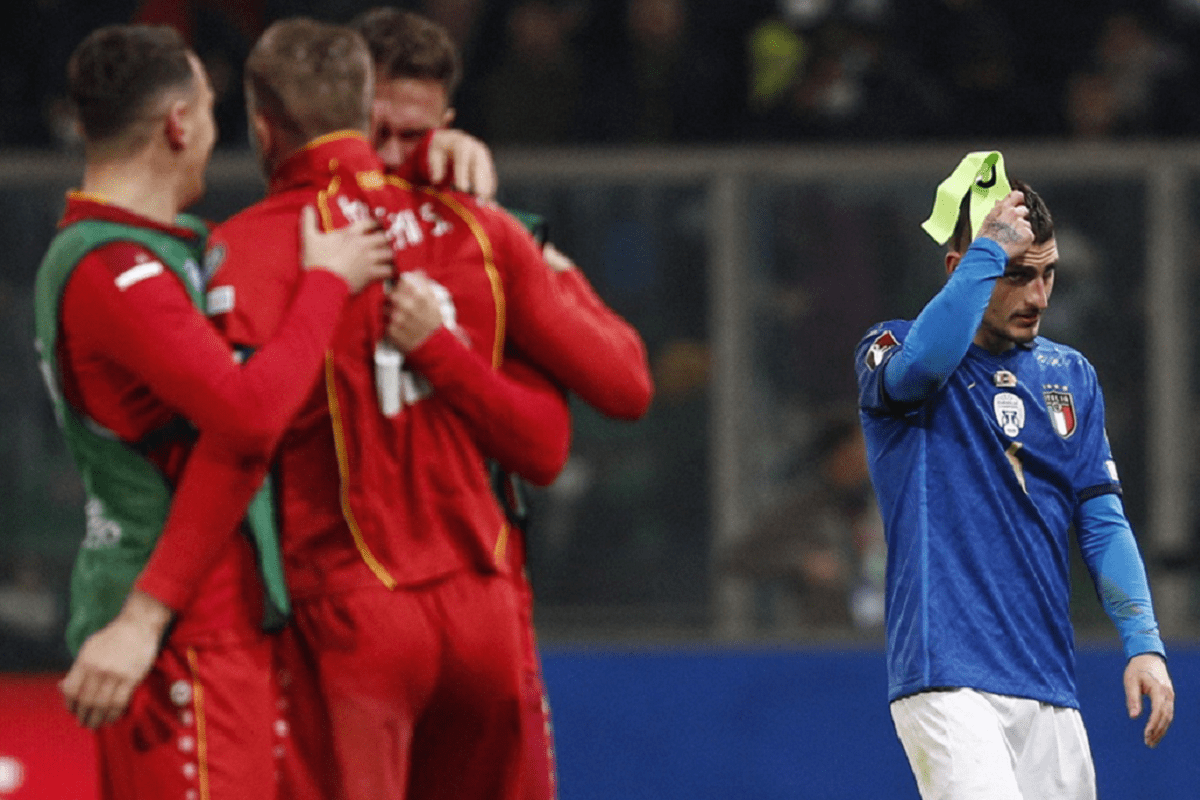 Italia pierde ante Macedonia 1