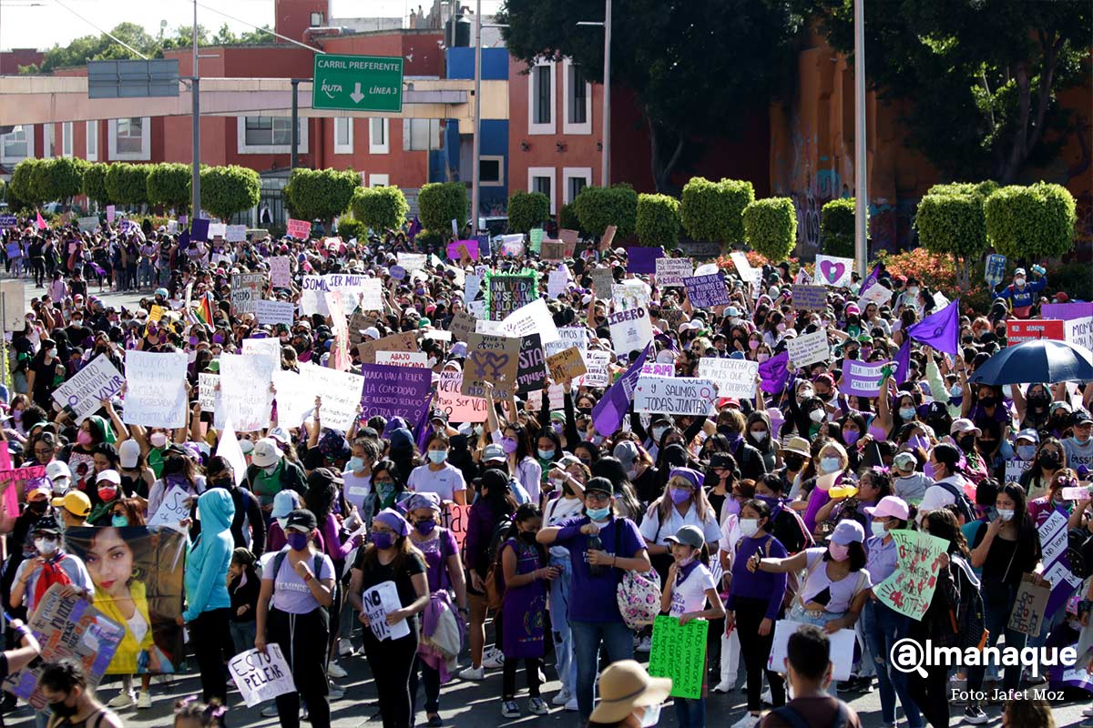 EN VIVO: Ahora marchan colectivas feministas incluyentes en Puebla #8M2022 13 Marcha 8m Puebla 2022 5