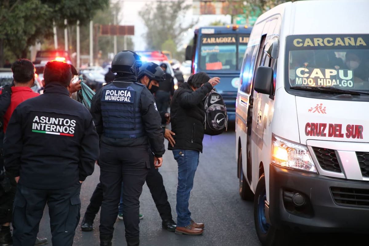 SSC implementa operativos contra el robo a transporte en Puebla 1 Operativos vs robo al transporte ssc 1
