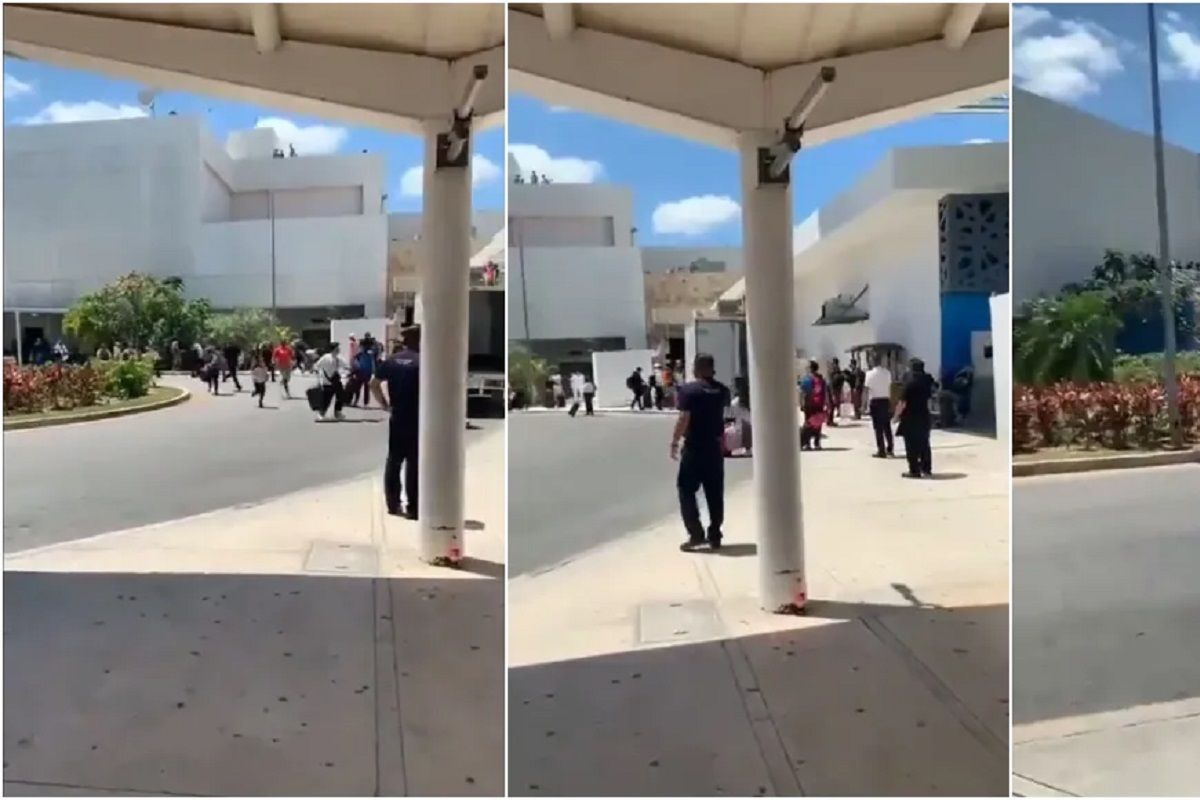 VIDEOS: ¿Qué pasó en el Aeropuerto Internacional de Cancún? 4 balacera aeropuerto cancun