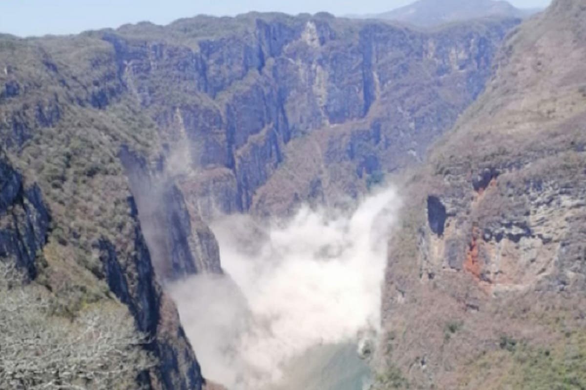 VIDEO: Tras sismo se desprenden rocas del Cañón del Sumidero; no hay heridos 4 canon del sumidero 1