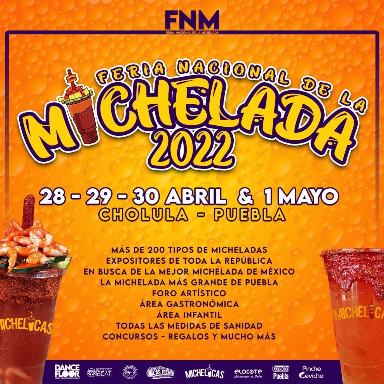 Anuncian Feria Nacional de la Michelada en Cholula del 28 de abril al 1 de mayo 4 fnm