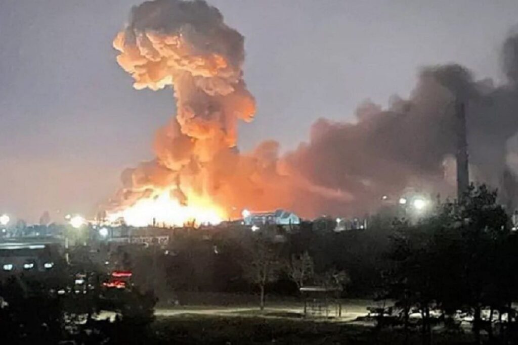 incendio en planta nuclear de Ucrania. 1