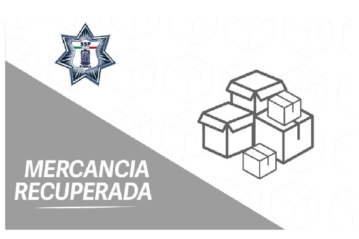 Recuperan Policía Estatal y municipal tractocamión y mercancía robada en Huixcolotla 1 mercancia recuperada ssp 1