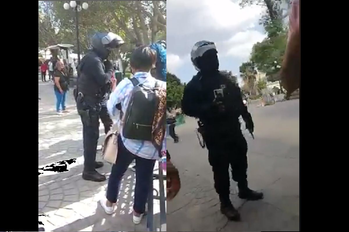 En el marco del 8M, detienen a mujer en Tehuacán tras evidenciar a su agresor 2 policia