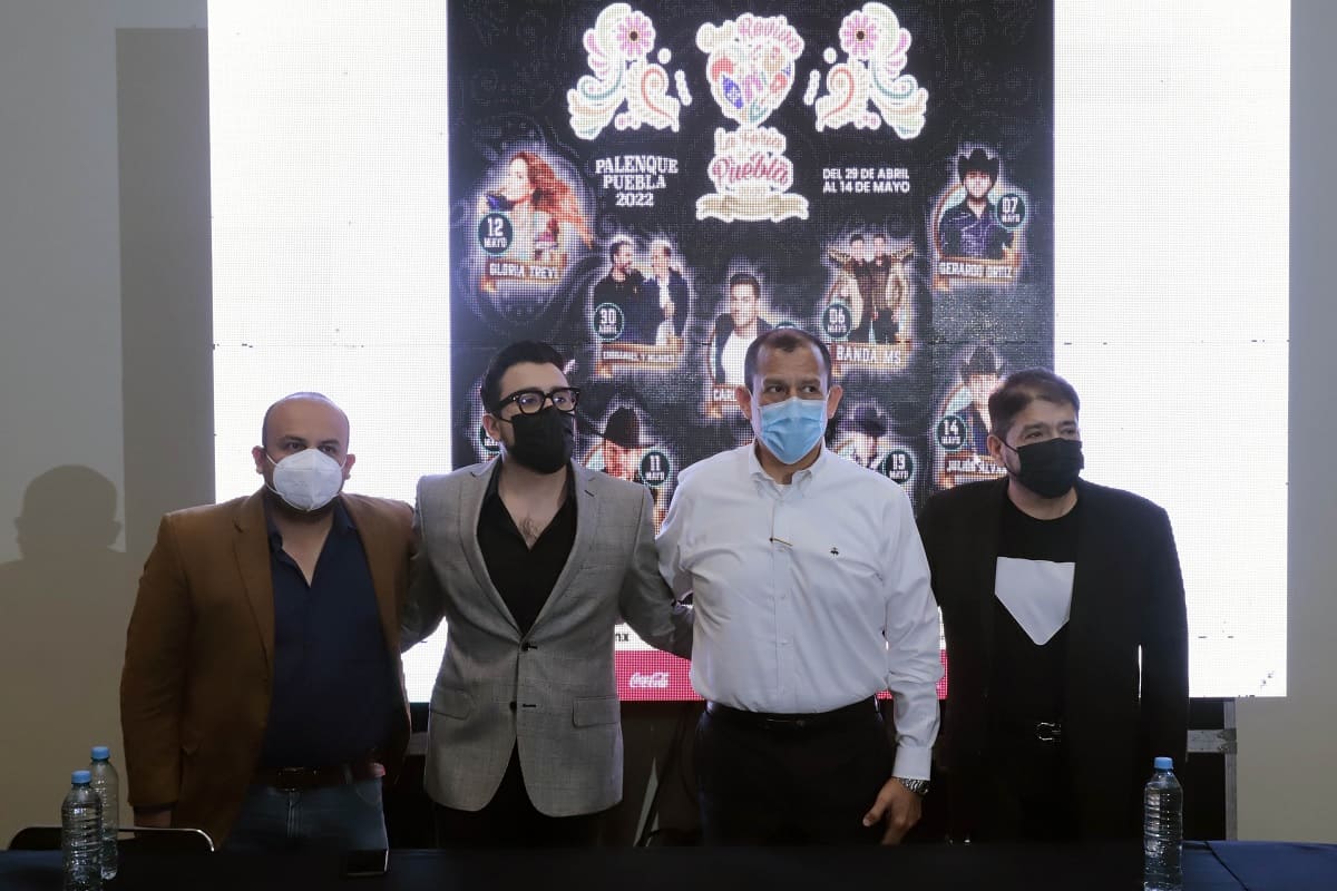 Presentan cartel del palenque de la Feria de Puebla 2022; organizadores garantizan eventos de calidad 1 presentan cartel palenque feria de puebla 1