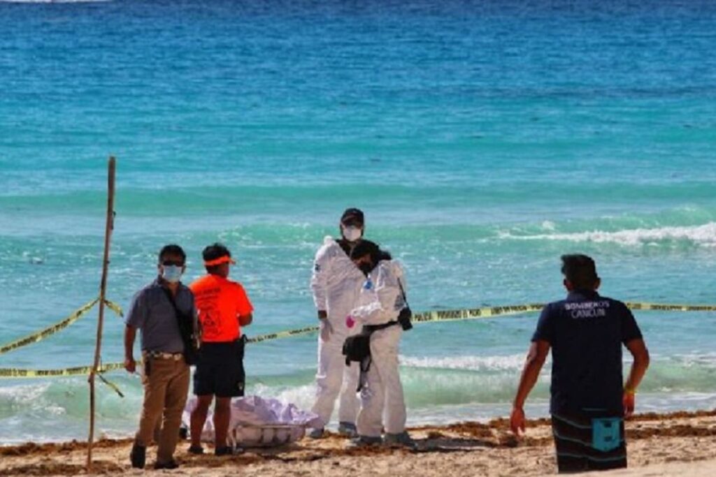 restos humanos en playa de Cancun 1