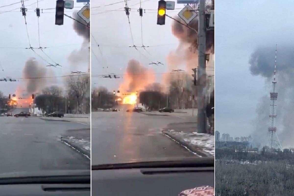 Rusia ataca la torre de televisión de Kiev y pide a civiles huir de la capital 2 torre de television kiev 1