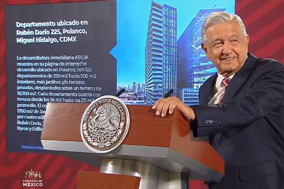 AMLO muestra supuesto departamento de Loret en Polanco; costó 48 mdp 2 AMLO depa loret