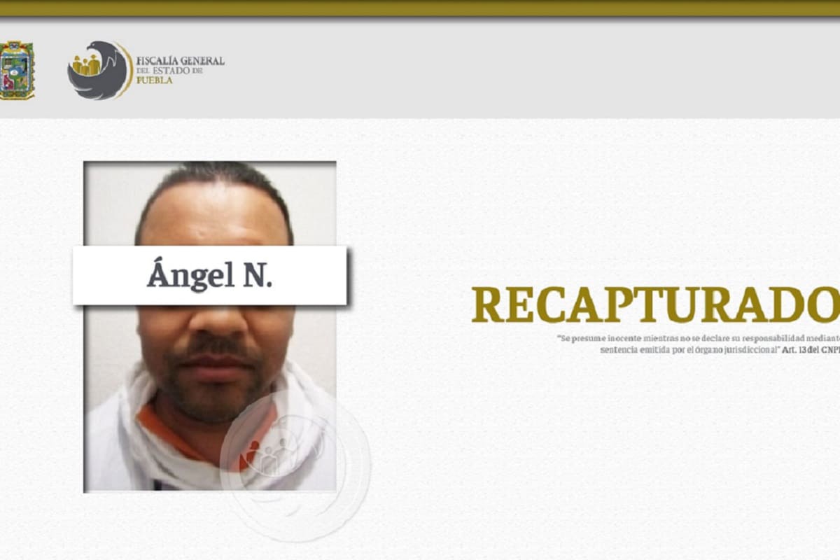 Recapturan a secuestrador que se fugó de Zacatlán y estaba condenado a 50 años 3 Angel N secuestrador 1