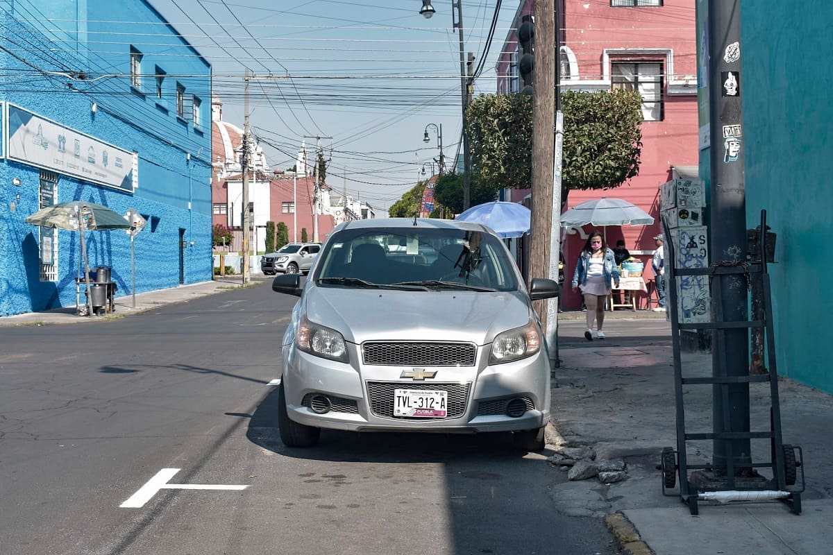 Inicia Ayuntamiento de Puebla delimitación de cajones de estacionamientos para parquímetros 6 DSC 0129 3