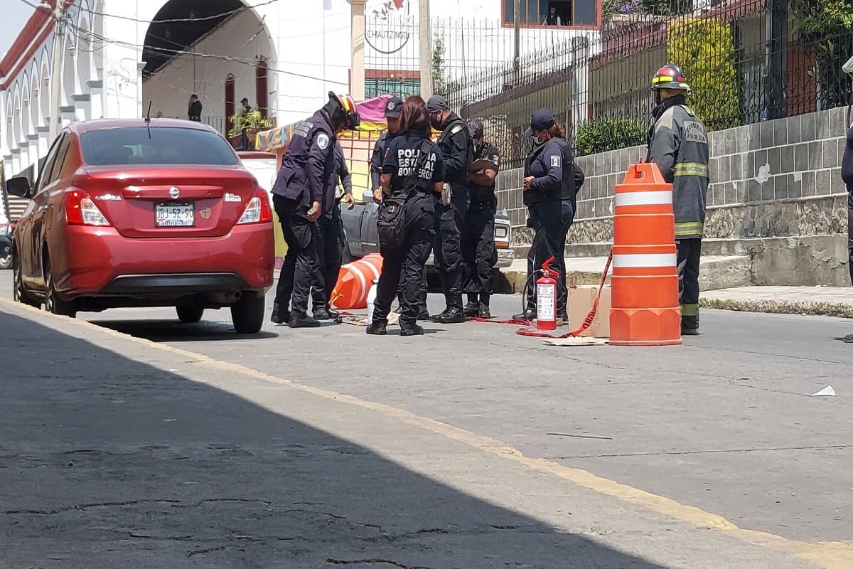 Explosivo casero en Chiautzingo2 1