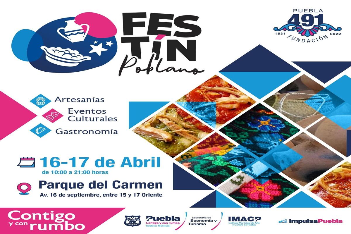 Ayuntamiento de Puebla presenta la segunda edición del Festín Poblano 2 Festín poblano