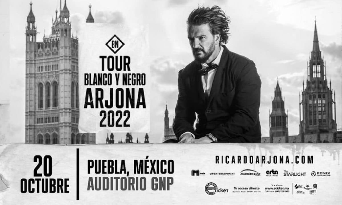 Ricardo Arjona dará concierto en Puebla el 20 de octubre 2 Ricardo Arjona en Puebla
