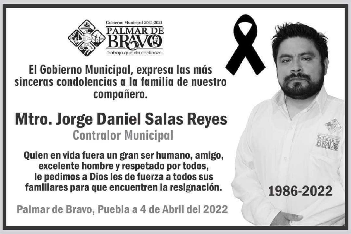 Muere contralor de Palmar de Bravo tras ser atropellado por conductor ebrio 3 WhatsApp Image 2022 04 04 at 4.42.32 PM 1