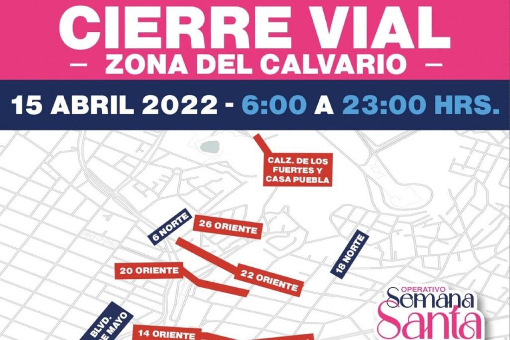 cierre vial semana santa