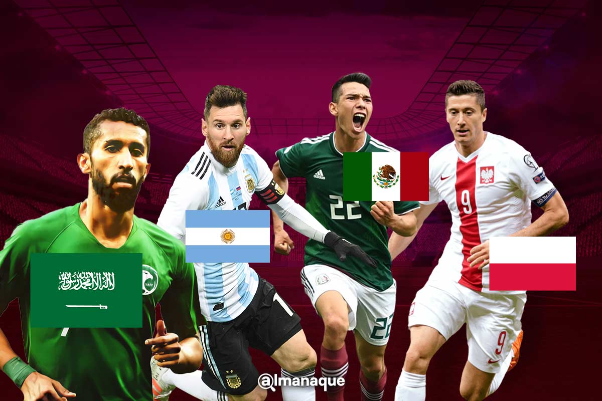 Qatar 2022: México jugará contra Argentina, Arabia y Polonia 2 grupo c mundial Mexico Qatar 2022