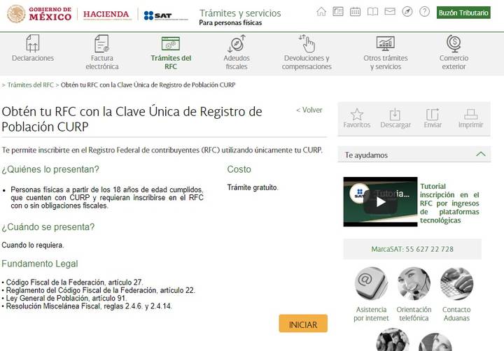 como tramitar mi rfc