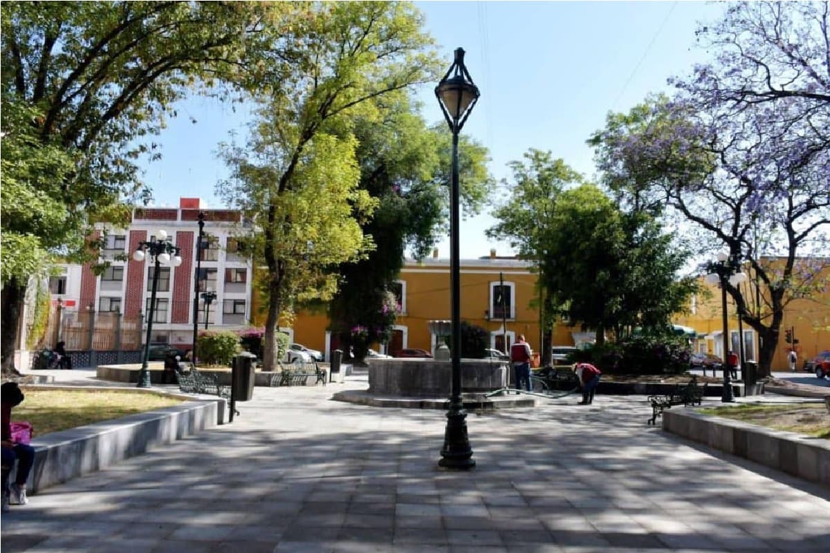 Ayuntamiento de Puebla rehabilitó un parque más en el Centro Histórico 1 parque de santa ines puebla 1