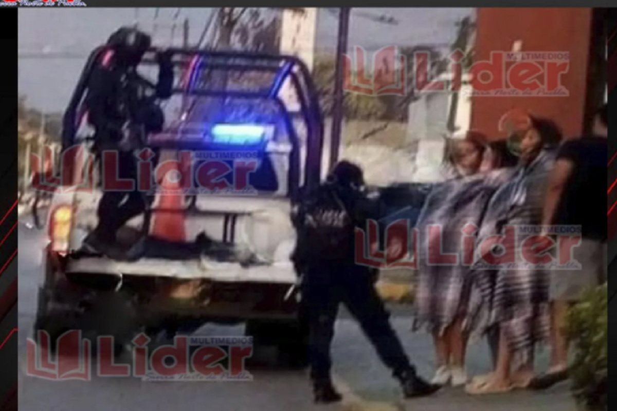Arrojan de una camioneta a tres mujeres desnudas presuntamente secuestradas en Río Blanco 2 patrulla