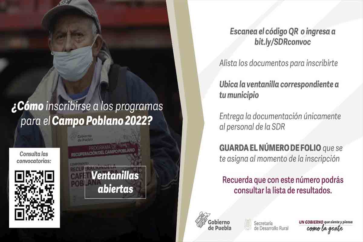 Gobierno de Puebla habilitará 22 ventanillas regionales para entregar apoyos al campo 2 ventanillas apoyo al campo