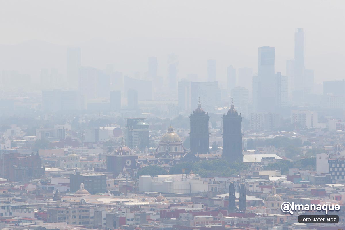 FOTOS: Registra Puebla mala calidad del aire; recomiendan no hacer actividades al aire libre 9 Contaminacion ciudad de Puebla 3