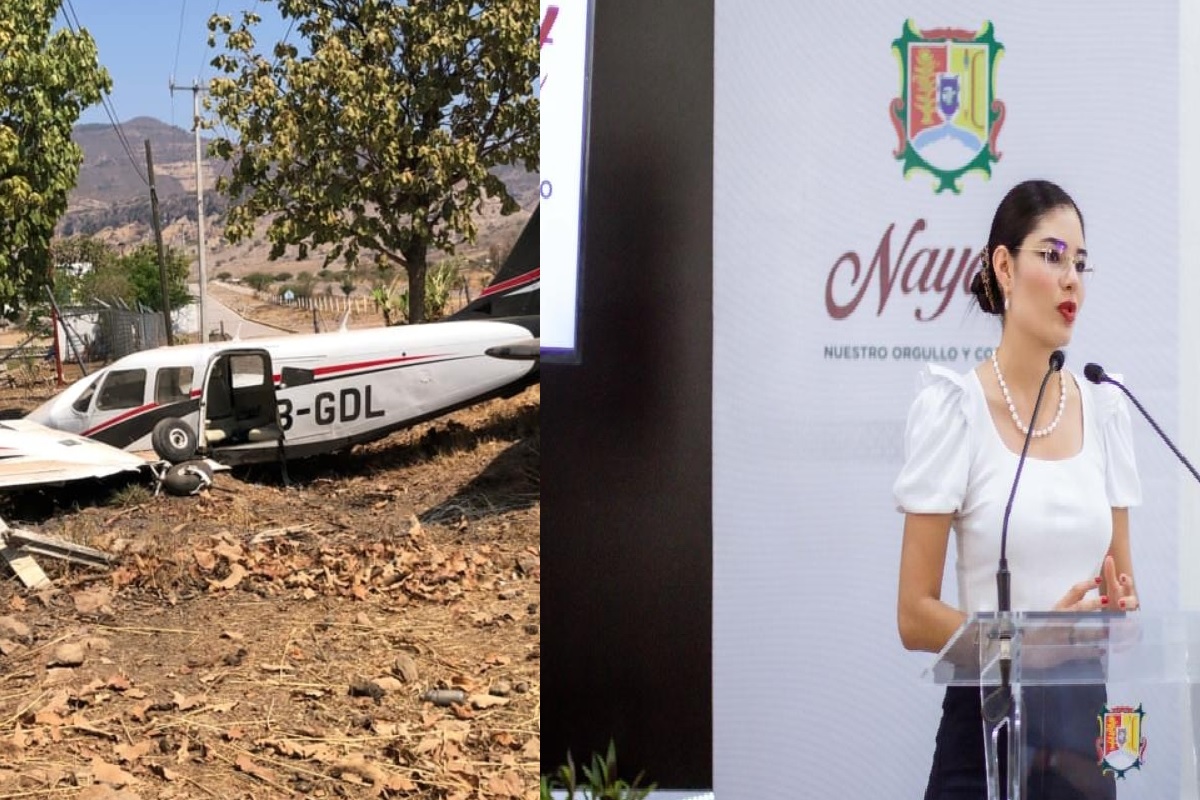 Geraldine Ponce, alcaldesa de Tepic sufre accidente aéreo 2 Geraldine Ponce accidente aereo